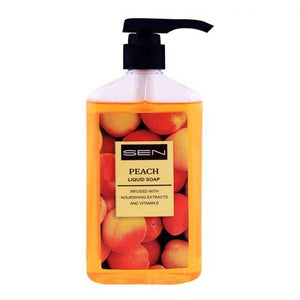 Sen Peach Liquid Soap, Nourishing Extracts & Vitamin-E, 600ml (4755901153365)