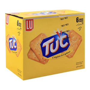 LU Tuc Biscuits, 6 Snack Packs, Half Roll