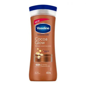 Vaseline Intensive Care Cocoa Glow Pure Cocoa Butter Lotion 400ml (Imported)