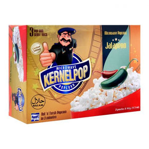 KernelPop Popcorn Jalapeno, 3 Packs X 90g (4751062335573)