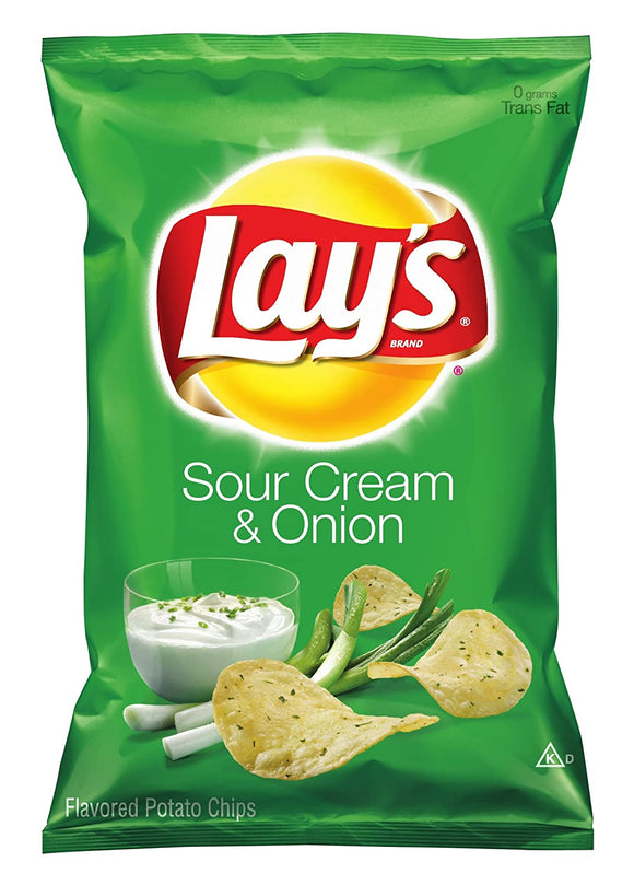 LAY'S Sour Cream & Onion Chips   2pcs