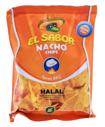 EL Sabor Nacho Chips, Texas BBQ, 100g (4817179148373)