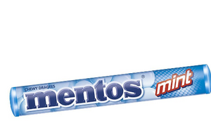 Mentos Chewy Dragees, Mint, Roll, 29g (4808655896661)