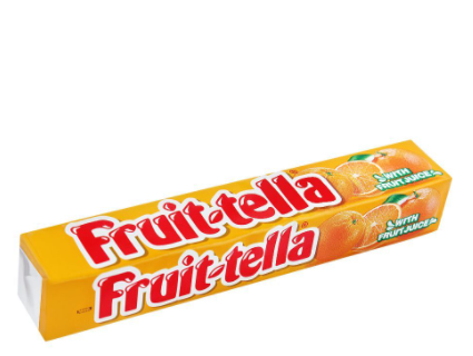 Fruit-Tella Chewy Candy, Orange, 32.4g (4808640200789)