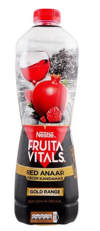 Nestle Fruita Vitals Kandahari Red Anaar Fruit Drink, 1 Liter, Pet (4803556278357)