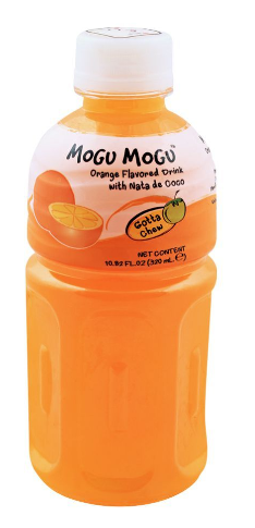 Mogu Mogu Orange Flavored Drink, With Nata De Coco, 320ml (4803568271445)